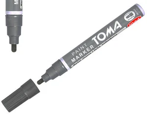 Grey Permanent Oil Based Paint Pen Car Bike Tyre Metal Marker waterproof - Picture 1 of 1