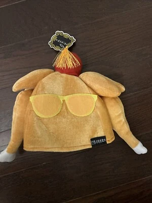 Chapéu peru FRIENDS Monica Ação de Graças com óculos de sol pernas tecido NOVO - Imagem 1 de 4