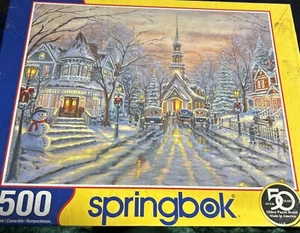 Puzzle springbok 500 piezas nuevo en caja precintado. Blanco Navidad - Imagen 1 de 8