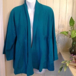 East 5th Teal Cape Cotton Sweater Size Petit XLarge New with Tag - Picture 1 of 1