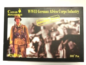Caesar Miniatures 1/72 7713 WWII German Africa Corps Infantry 16 Figures - Picture 1 of 3