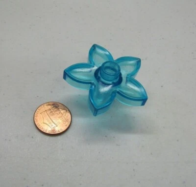 Lego Duplo Blue Translucent Flower Clear Princess Castle Garden - Image 1 of 3