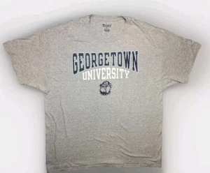 Champion Georgetown University Dad Shirt XL Grey Short Sleeve T-Shirt - Picture 1 of 6