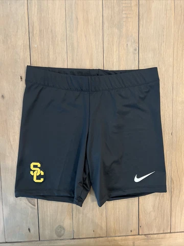 Nike USC Trojans Custom Fast Half Tight Running Short Women's M Black CV3176 Cover