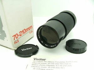 Vivitar 70-210mm f4.5 Zoom manual lens No 77441156 Mount Yashica/Contax - Picture 1 of 6