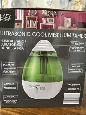 Easy Home Ultrasonic Cool Mist Humidifier, 1 Gallon Capacity, Quiet, Auto Off - Image 1 of 4