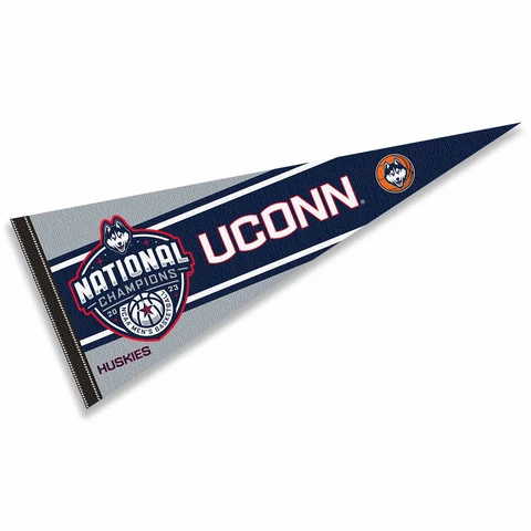 Connecticut Huskies UCONN Basketball National Champions Pennant Flag Banner Cover