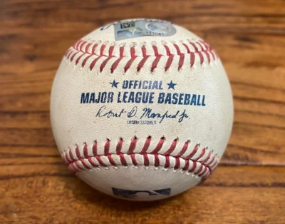 Randal Grichuk Diamondbacks Game Used Baseball 9/7/2024 vs Astros Hit Fly Out - Image 1 of 4