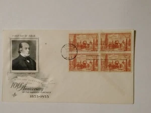 GADSDEN PURCHASE USA FDC 1953 BLK OF 4 SCOTT #1028 - Picture 1 of 1