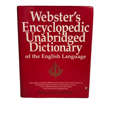 Webster's Encyclopedic Unabridged 1996 Dictionary ( New Revised Edition ) - Image 1 of 4