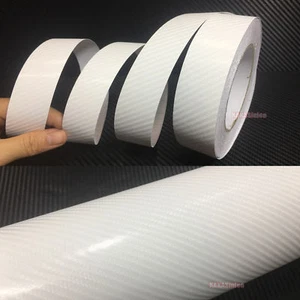 Película adhesiva de vinilo para casa de automóvil blanca 4D/textura liberación de aire 4D AB - Imagen 1 de 6
