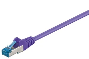 0,50m - Goobay CAT 6A Patchkabel, S/FTP (PiMF), Violett - Bild 1 von 2