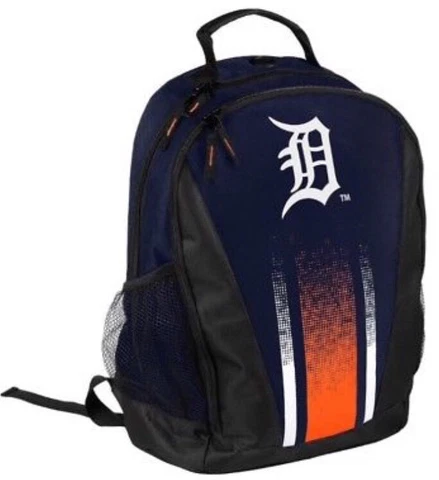 New NWT Detroit Tigers Forever Collectibles Primetime Black Backpack Cover