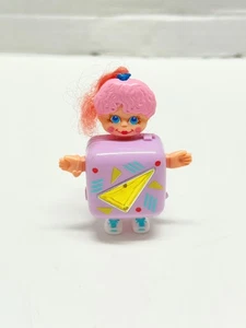 Vintage Sweet Secrets Puppe rosa Haare lila quadratisch gelb Edelstein Galoob 1986 Glam - Bild 1 von 7