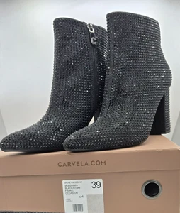 Carvela Shone Stiefeletten Allover Kristallverzierung Größe 6 (39) schwarz *Neu mit Karton* - Bild 1 von 10