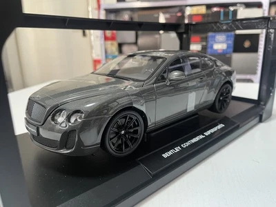 Welly 1: 18 FX Bentley Continental GT Continental Car Model Grey  - Image 1 of 4