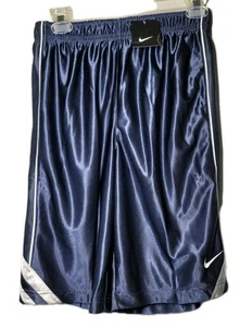 Rare Nike Basketball Dazzle Shorts Silky Blue White Youth L Y2K VTG - Picture 1 of 8
