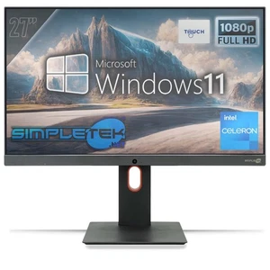 All IN One 27' Touch G460 RAM 4gb SSD 240gb Windows 11 Pro Computer FHD Vesa _ - Picture 1 of 10