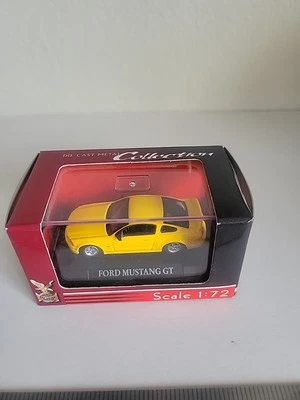 FORD MUSTANG GT YELLOW 1/72 SCALE DIECAST METAL NEW IN PACKAGE - Image 1 of 4