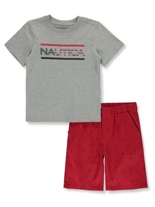 Nautica Boys' 2-Piece Star Shorts Set Outfit Color: multi Size: 4 - Picture 1 of 1