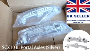Axial SCX10 III Metal Front Rear Portal Axle Set (Silver) 1/10 RC Car Crawler - Picture 1 of 5