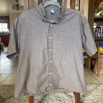 Camisa American Apparel ORIGINAL Cambray Abotonada, Talla M Recortada Foto 1 de 4