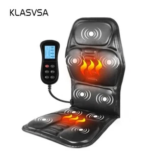 Electric Back Massager Massage Chair Cushion Heating Vibrator Car Home Office - Picture 1 of 19