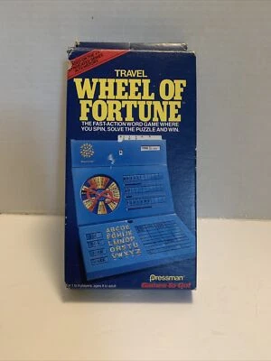 VTG TRAVEL WHEEL OF FORTUNE Games to Go Pressman 1988 - Image 1 of 4