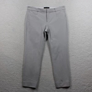 Banana Republic Sloan Stretch Ankle Pants Petite Size 6P Waffle Knit Light Gray - Picture 1 of 12