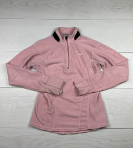 Nike pink 1/4 zip fleece pullover women’s small - Picture 1 of 8
