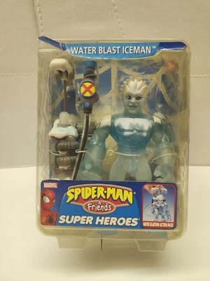 Figura de acción Spider Man Friends Water Blast Iceman Foto 1 de 2