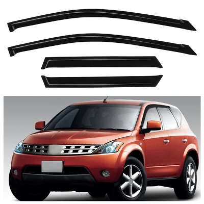 Para Nissan Murano 2003-2007 Visera de ventana Ventilación de lluvia Protector de sombra Deflector de viento Foto 1 de 4
