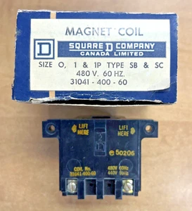 Square D Magnet Coil 31041-400-60 Size 0, 1 & 1P Type SB & SC 480V *New in Box* - Picture 1 of 7