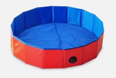 Profi Faltbarer Hundepool Doggy Pool Kinder Swimmingpool Hundebad Ø80 cm - Bild 1 von 4