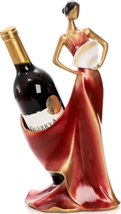 Wine Bottle Holder, Resin Wine Rack Red Single Beauty Lady Statue Wine Holder St - Picture 1 of 7