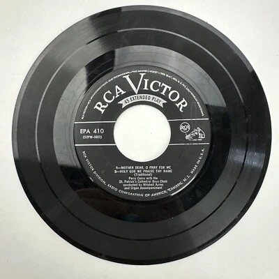 Perry Como Ave Maria / Mother Dear Record 45 RPM Vinyl - Image 1 of 2