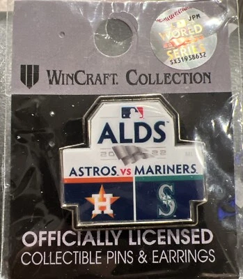 2022 Houston Astros vs Seattle Mariners ALDS Lapel Pin by WinCraft NIP - Image 1 of 2