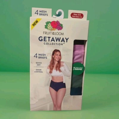 Fruit of the Loom Colección Escapada para Mujer, Ropa Interior Calzoncillos de Malla Talla 5/S (4-6) Foto 1 de 4