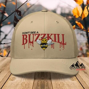 Don't Bee a Buzzkill Halloween asesino abeja camionero sombrero para hombres mujeres - Imagen 1 de 27