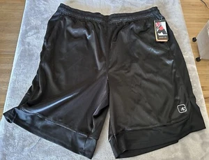 And1 Mens Basketball Black Gym Court Shorts Adjustable Waist Sz XXL Brand New - Picture 1 of 11