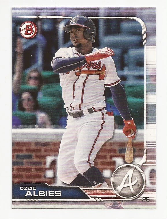 2019 Bowman Baseball Atlanta Braves Ozzie Albies Card #96 - Image 1 of 1