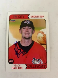 Keach Ballard 2015 Signed Tri- City Valley Cats Team Card - Picture 1 of 1