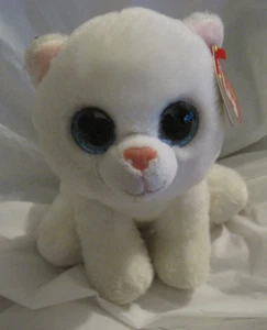 Pearl (Cat Kitten Feline) TY Beanie Babies Collection 6"~White~VelveTy~LBDCF - Picture 1 of 5