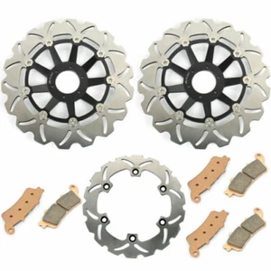 für Honda CBR 1100 XX Super Blackbird 1997 98 Bremsscheiben vorne hinten Beläge - Bild 1 von 12