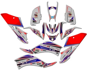 All Years RAPTOR 125 SURGE Grey Senge Graphics Kit Compatible with Yamaha - Picture 1 of 7