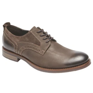 Rockport Wynstin CG7308 Puntera Lisa Marrón Oscuro Derby Oxford Para Hombres Talla 11.5M [K29M] - Imagen 1 de 6