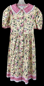 Vestido de Colección Floral Pradera Cottagecore Ediciones Raras Talla 16 Hecho en EE. UU. - Imagen 1 de 24