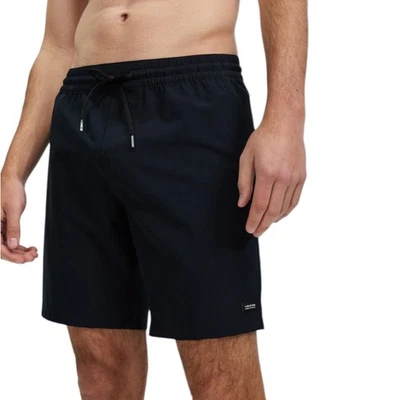 Volcom Stones Hybrid Elastic Waist 18” Shorts Black Men's Size Large - Image 1 of 4