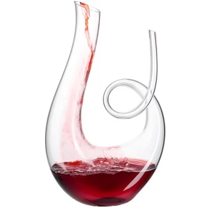 1200ml/40oz Art Series Swan Swirl Wine Decanter, Hand Blown Lead-Free Crystal... - Foto 1 di 7