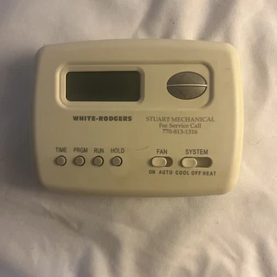 White-Rodgers 1F72-151 70 Series Programmable Heat Pump Thermostat White - Image 1 of 2